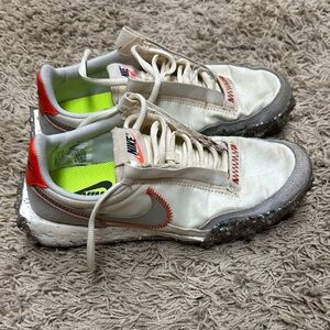 Nike Women’s Waffle Crater 
COCONUT MILK/METALLIC SILVER-TEAM ORANGE Shoes